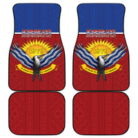 Kiribati 45th Independence Day Car Mats Lesser Frigatebird Tribal Pattern
