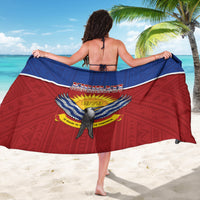 Kiribati 45th Independence Day Sarong Lesser Frigatebird Tribal Pattern LT05 - Polynesian Pride