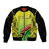 Vanuatu 46th Independence Bomber Jacket Special Style LT05 Unisex Yellow - Polynesian Pride