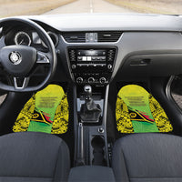 Vanuatu 46th Independence Car Mats Special Style LT05 Set 2pcs - Front Yellow - Polynesian Pride