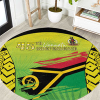 Vanuatu 45th Independence Round Carpet Special Style - Polynesian Pride