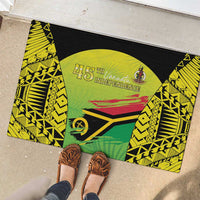 Vanuatu 46th Independence Rubber Doormat Special Style LT05 - Polynesian Pride