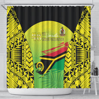 Vanuatu 46th Independence Shower Curtain Special Style LT05 - Polynesian Pride