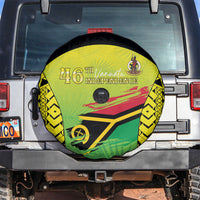 Vanuatu 46th Independence Spare Tire Cover Special Style LT05 Yellow - Polynesian Pride