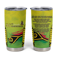 Vanuatu 46th Independence Tumbler Cup Special Style LT05 Yellow - Polynesian Pride