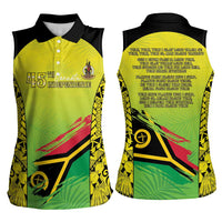 Vanuatu 45th Independence Women Sleeveless Polo Shirt Special Style - Polynesian Pride