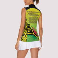 Vanuatu 45th Independence Women Sleeveless Polo Shirt Special Style - Polynesian Pride