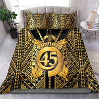 Vanuatu 46th Anniversary Of Independence Bedding Set Gold Style LT05 - Polynesian Pride