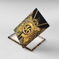 Vanuatu 46th Anniversary Of Independence Canvas Wall Art Gold Style LT05 With Frame Gold - Polynesian Pride