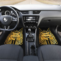 Vanuatu 46th Anniversary Of Independence Car Mats Gold Style LT05 Set 2pcs - Front Gold - Polynesian Pride