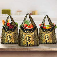 Vanuatu 46th Anniversary Of Independence Grocery Bag Gold Style LT05 3-pack One Size Gold - Polynesian Pride