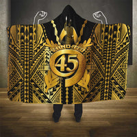 Vanuatu 45th Anniversary Of Independence Hooded Blanket Gold Style - Polynesian Pride