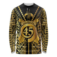 Vanuatu 45th Anniversary Of Independence Long Sleeve Shirt Gold Style - Polynesian Pride