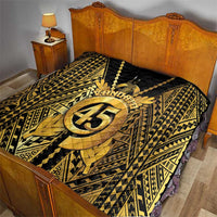 Vanuatu 45th Anniversary Of Independence Quilt Gold Style - Polynesian Pride