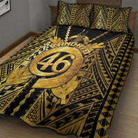 Vanuatu 46th Anniversary Of Independence Quilt Bed Set Gold Style LT05 - Polynesian Pride