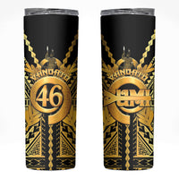 Vanuatu 45th Anniversary Of Independence Skinny Tumbler Gold Style LT05 Gold - Polynesian Pride