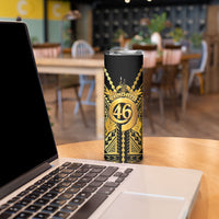 Vanuatu 45th Anniversary Of Independence Skinny Tumbler Gold Style LT05 - Polynesian Pride