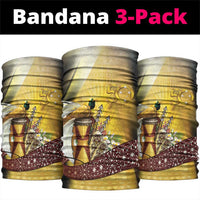 Papua New Guinea Neck Gaiter Independence Day Unique Style LT05 package One Size: 25*50cm Gold - Polynesian Pride