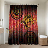 Papua New Guinea Bathroom Set Birds Of Paradise With Aboriginal Pattern - Polynesian Pride