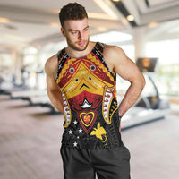 Papua New Guinea Independence Day Men Tank Top Tribal Mask - Polynesian Pride