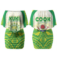 Kuki Independence 2026 Couples Matching Off Shoulder Short Dress and Long Sleeve Button Shirt Cook Islands 15 Finest White Version