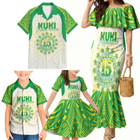 Kuki Independence 2026 Family Matching Mermaid Dress and Hawaiian Shirt Cook Islands 15 Finest White Version