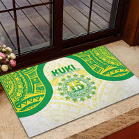 Kuki Independence 2026 Rubber Doormat Cook Islands 15 Finest White Version