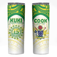 Kuki Independence 2026 Skinny Tumbler Cook Islands 15 Finest White Version
