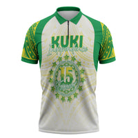 Kuki Independence 2026 Zipper Polo Shirt Cook Islands 15 Finest White Version