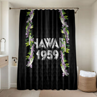 Hawaii Statehood Day Bathroom Set Kakau Pattern With Maile Pikake Honohono Lei