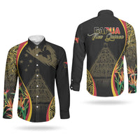 Papua New Guinea Hapi De Bilong Indipendens Couples Matching Off Shoulder Maxi Dress and Long Sleeve Button Shirt Special Style