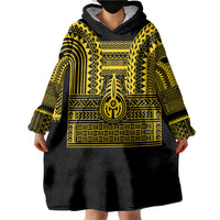 Philippines Filipinos Wearable Blanket Hoodie Igorot Tribal Pattern Black