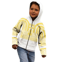 Philippines Filipinos Kid Hoodie Igorot Tribal Pattern White