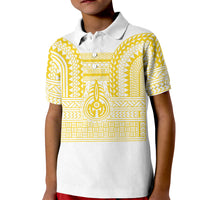 Philippines Filipinos Kid Polo Shirt Igorot Tribal Pattern White