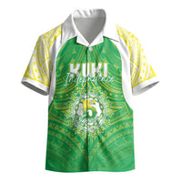 Kuki Independence 2026 Kid Hawaiian Shirt Cook Islands 15 Finest Green Version