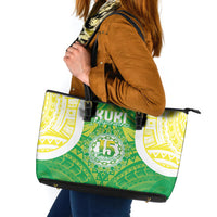 Kuki Independence 2026 Leather Tote Bag Cook Islands 15 Finest Green Version