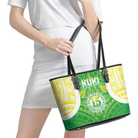 Kuki Independence 2026 Leather Tote Bag Cook Islands 15 Finest Green Version
