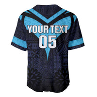Custom Fiji Kaiviti Rugby Baseball Jersey Fiji Tapa Pattern