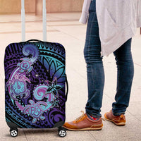 Hawaii Makahiki Turtle Luggage Cover Spiral Polynesian Tattoo LT05 Purple - Polynesian Pride