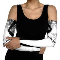 Custom Bula Fiji Football Arm Sleeves Go Champions - Polynesian Pride