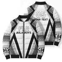 Custom Bula Fiji Football Bomber Puffer Jacket Go Champions - Polynesian Pride