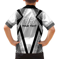 Custom Bula Fiji Football Family Matching Short Sleeve Bodycon Dress and Hawaiian Shirt Go Champions - Polynesian Pride