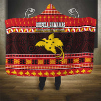 Papua New Guinea Christmas Hooded Blanket Santa Raggiana