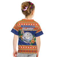 Marshall Islands Christmas Kid T Shirt Marshallese Seal Meddi Kirijmoj LT05 - Polynesian Pride