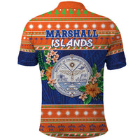 Marshall Islands Christmas Polo Shirt Marshallese Seal Meddi Kirijmoj