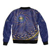 Nauru Angam Day Bomber Jacket Polynesian Tribal Pattern Unique Style - Polynesian Pride