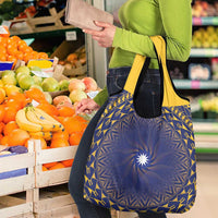Nauru Angam Day Grocery Bag Polynesian Tribal Pattern Unique Style - Polynesian Pride
