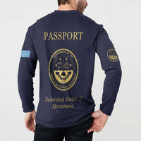 Personalised Federated States Of Micronesia Button Sweatshirt FSM Passport - Polynesian Pride