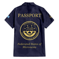 Personalised Federated States Of Micronesia Family Matching Off The Shoulder Long Sleeve Dress and Hawaiian Shirt FSM Passport - Polynesian Pride