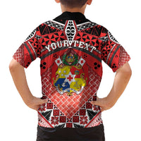 Personalised Tonga Constitution Day Kid Hawaiian Shirt 150 Years Jubilee - Polynesian Pride